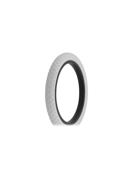 Tire 16 x 1.75 White/White Side Wall HF-143G.